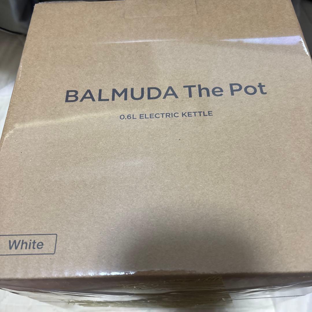 BALMUDA The Pot 0.6L 電気ケトル ホワイト(シュリンク付)
