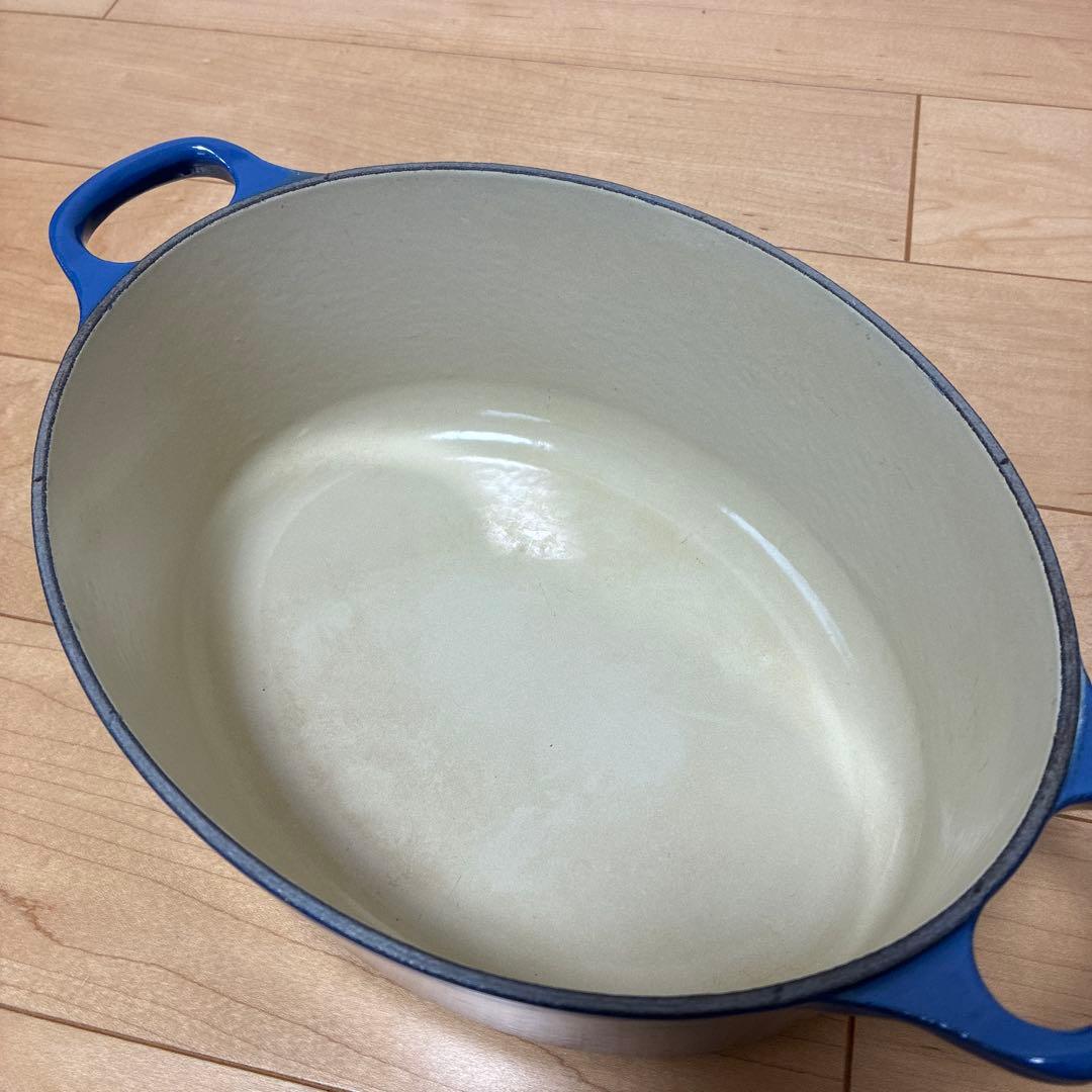 ル・クルーゼ　ココットオーバル　鍋　ブルー　23