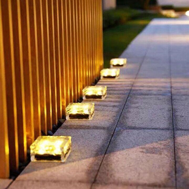 10個セットガーデンライト 地埋込型ライト 防犯ライト 太陽光パネル  暖色