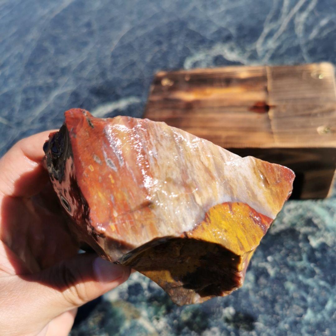 ファンシージャスパー　940グラム　鑑賞石　原石　宝石　鉱物　パワーストーン　石