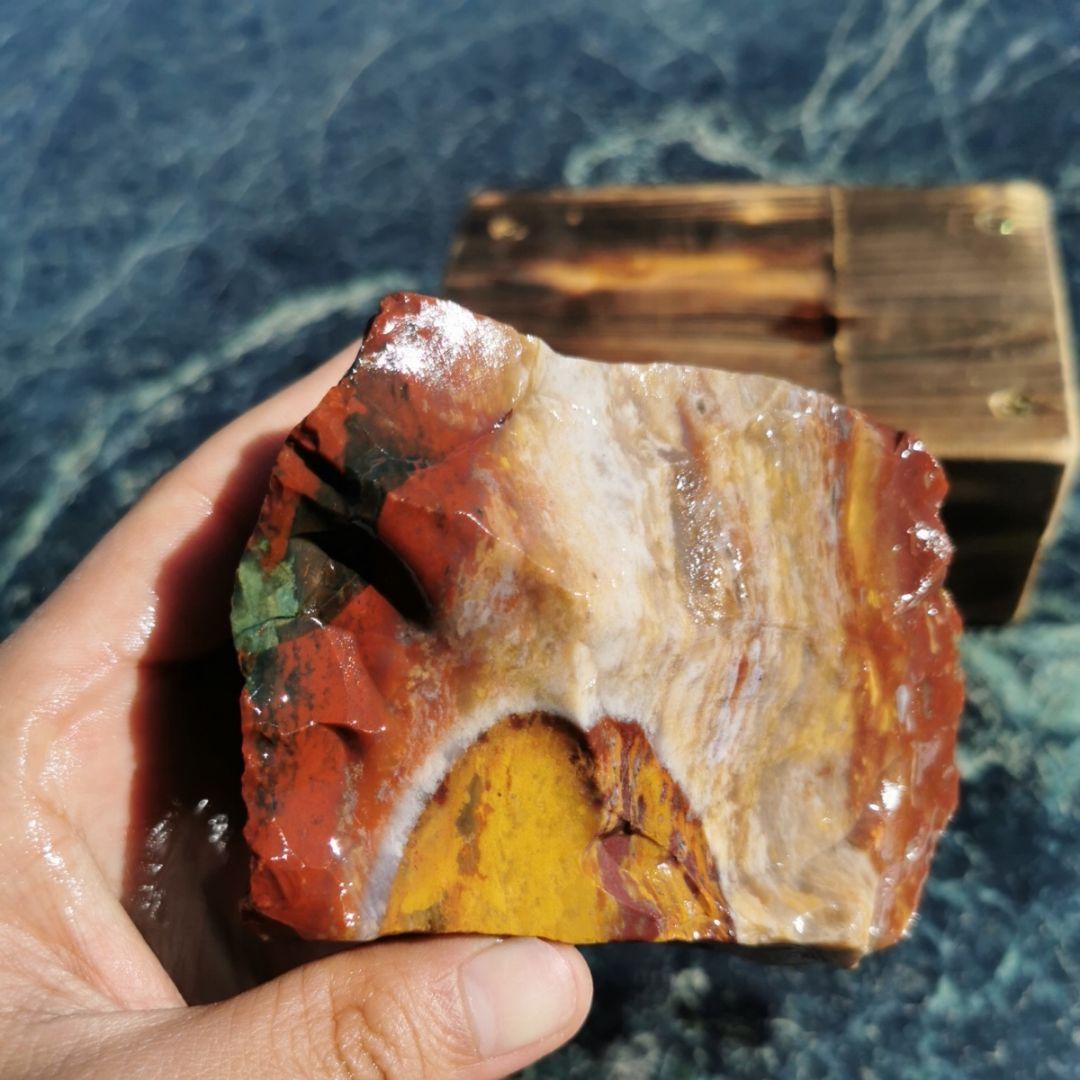 ファンシージャスパー　940グラム　鑑賞石　原石　宝石　鉱物　パワーストーン　石