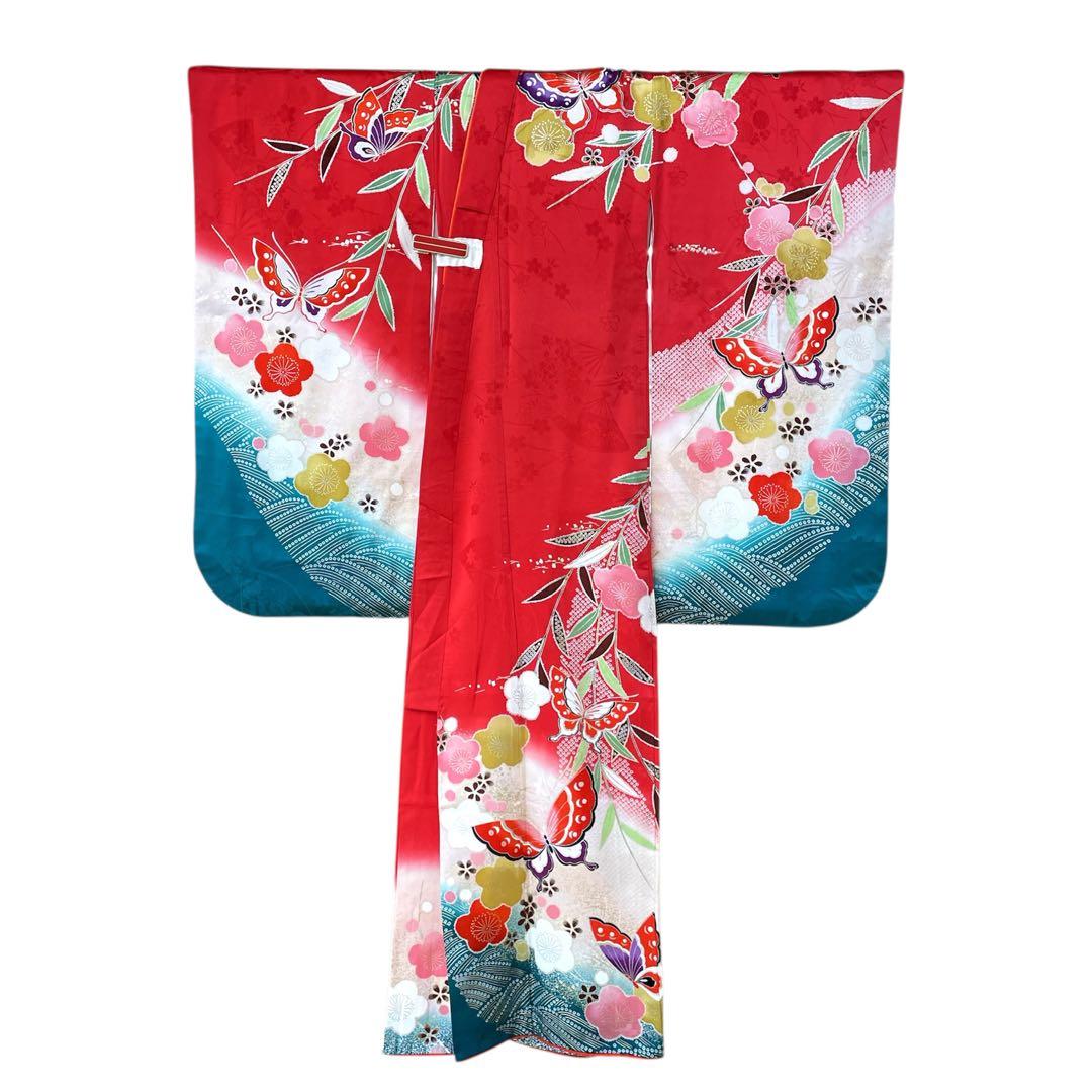 ◎mk-2550　七五三　女の子　着物　7歳　日本製　　12-4