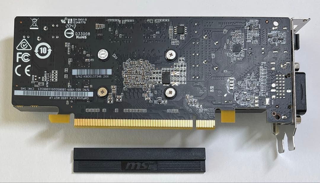 GeForce MSI GTX1650LP グラフィックボード