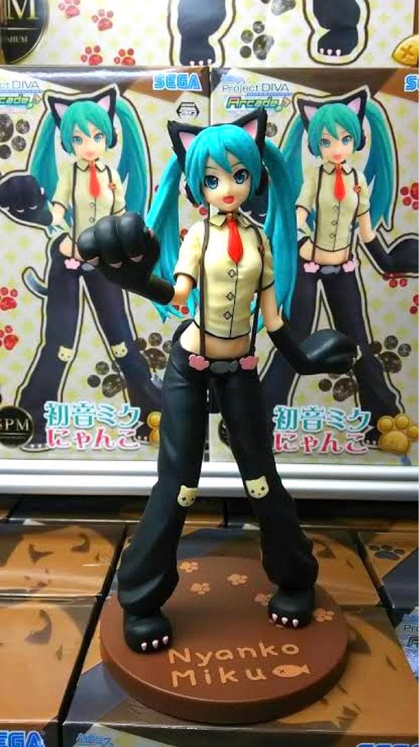 【※初版】 初音ミク スーパープレミアムフィギュア SPM 初音ミク にゃんこ