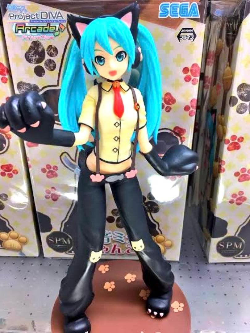 【※初版】 初音ミク スーパープレミアムフィギュア SPM 初音ミク にゃんこ