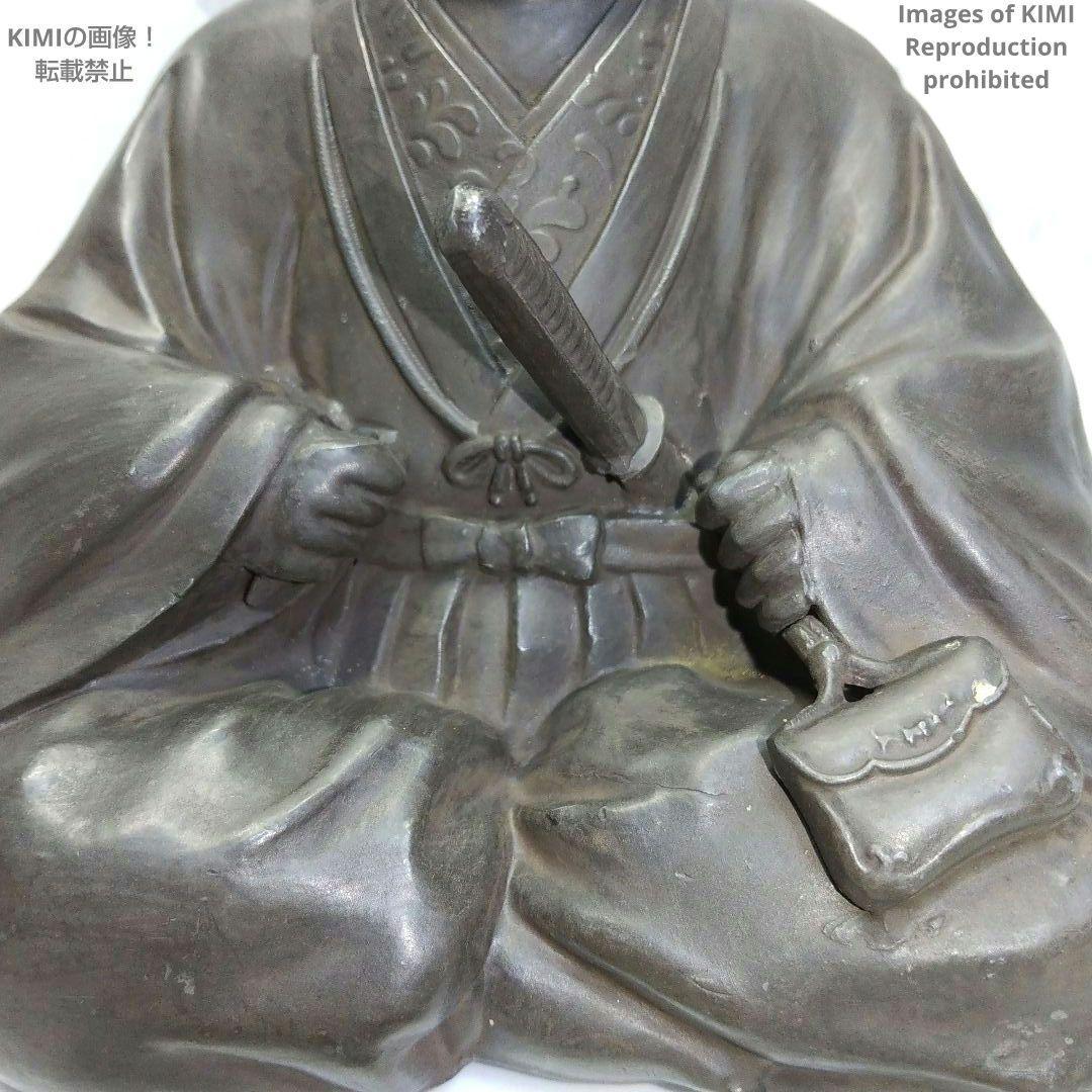 武田信玄 銅像 銅製 高さ12.3 幅14.4cm Takeda Shingen