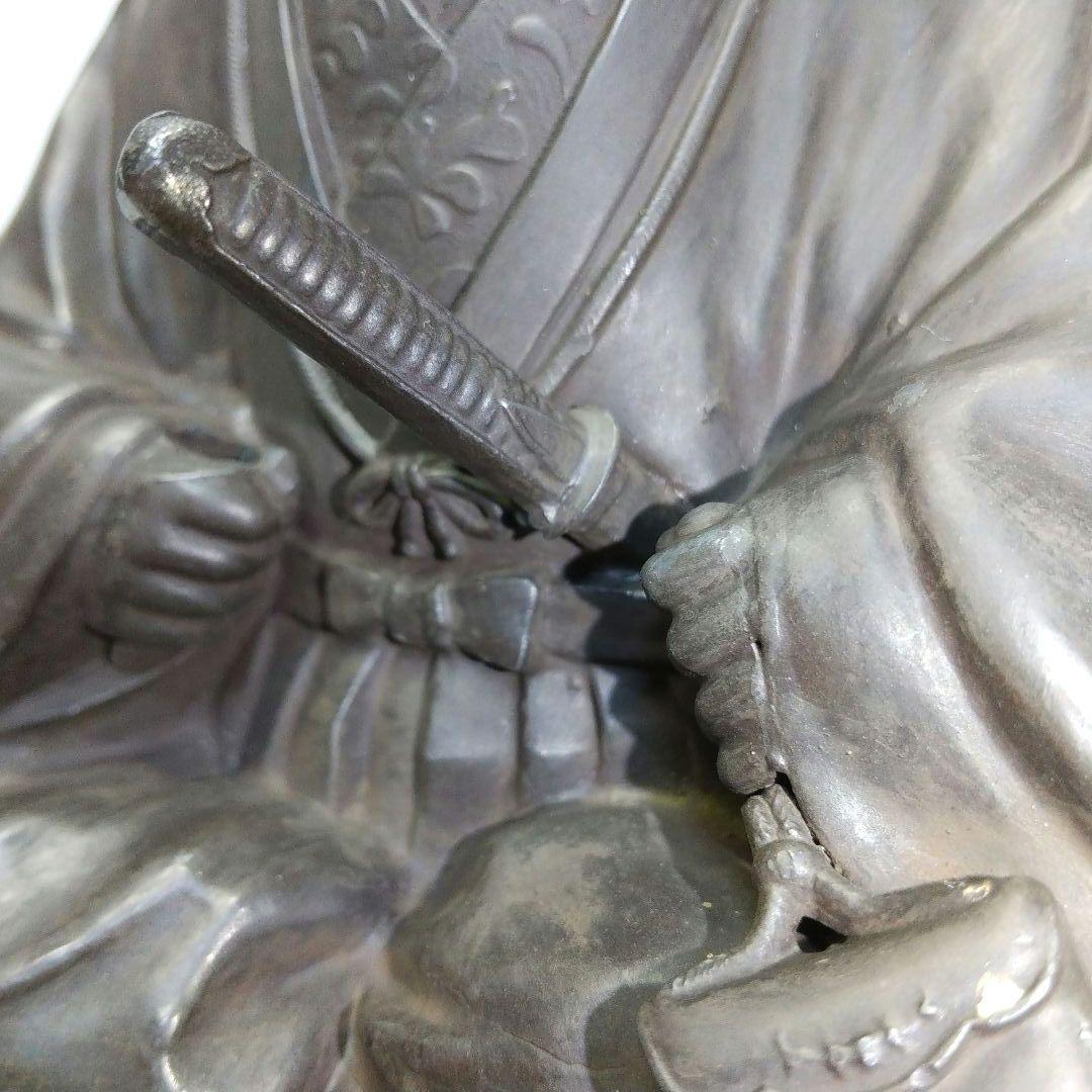 武田信玄 銅像 銅製 高さ12.3 幅14.4cm Takeda Shingen