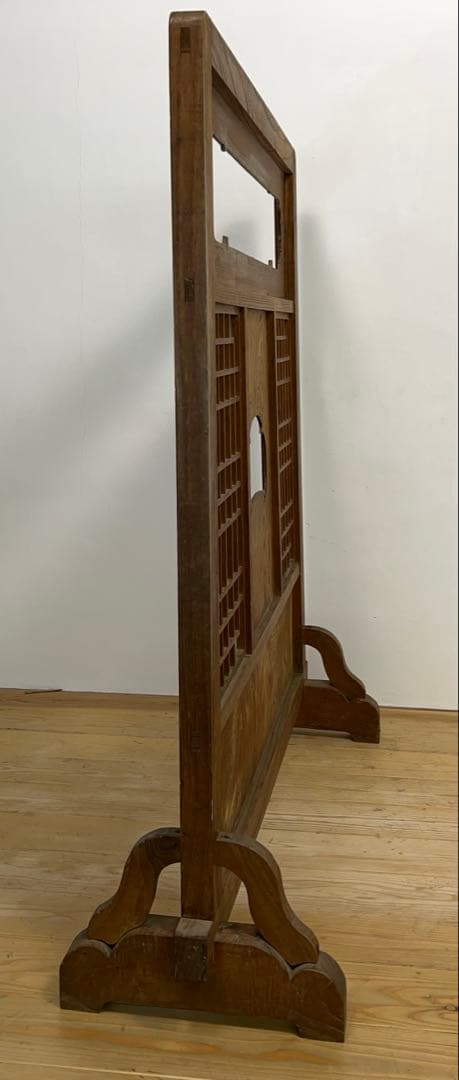 パーテーション　衝立　木製　横幅約105㎝　古道具　古家具　和家具　アンティーク