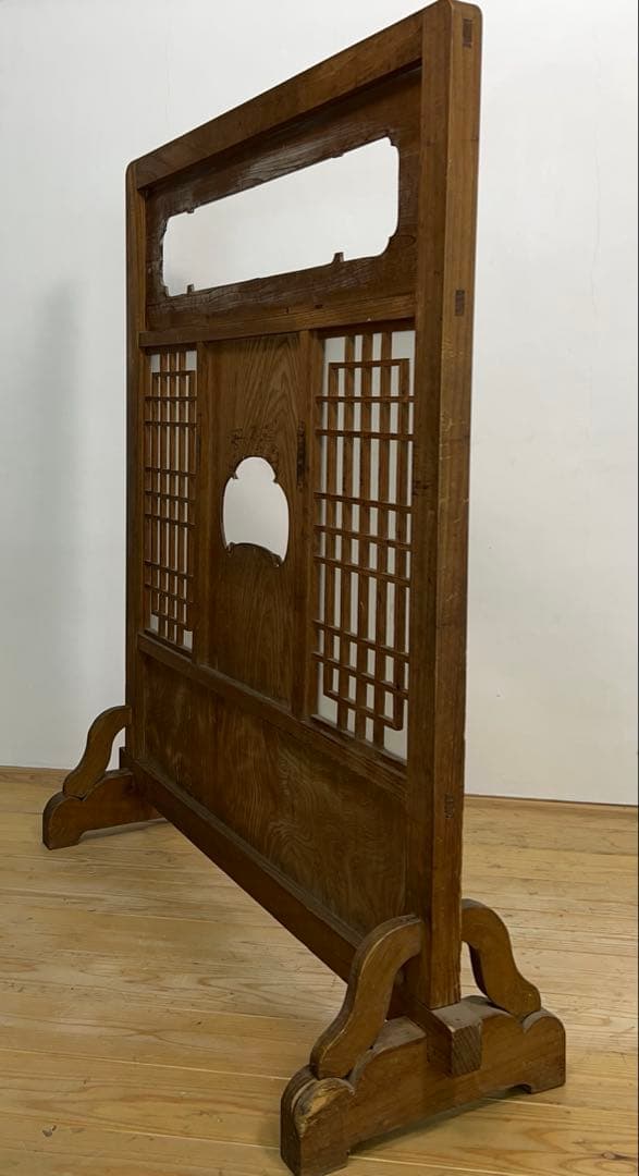 パーテーション　衝立　木製　横幅約105㎝　古道具　古家具　和家具　アンティーク