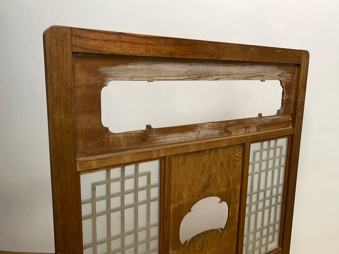 パーテーション　衝立　木製　横幅約105㎝　古道具　古家具　和家具　アンティーク