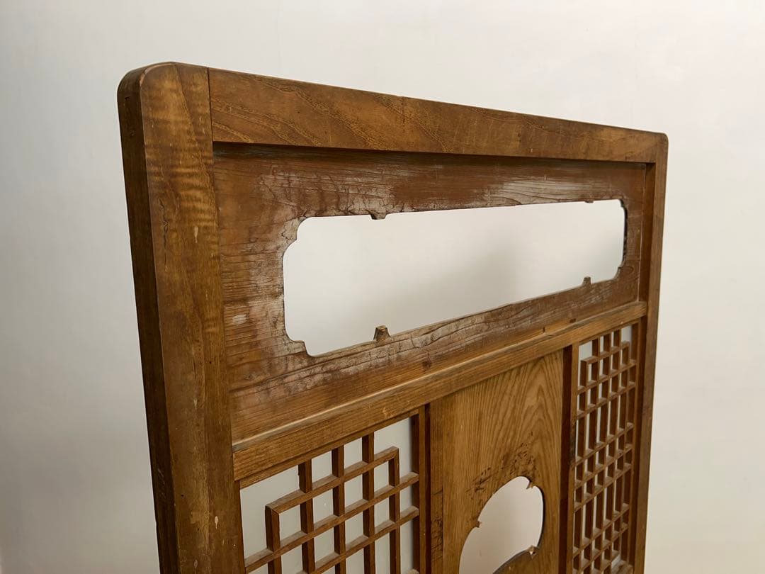 パーテーション　衝立　木製　横幅約105㎝　古道具　古家具　和家具　アンティーク