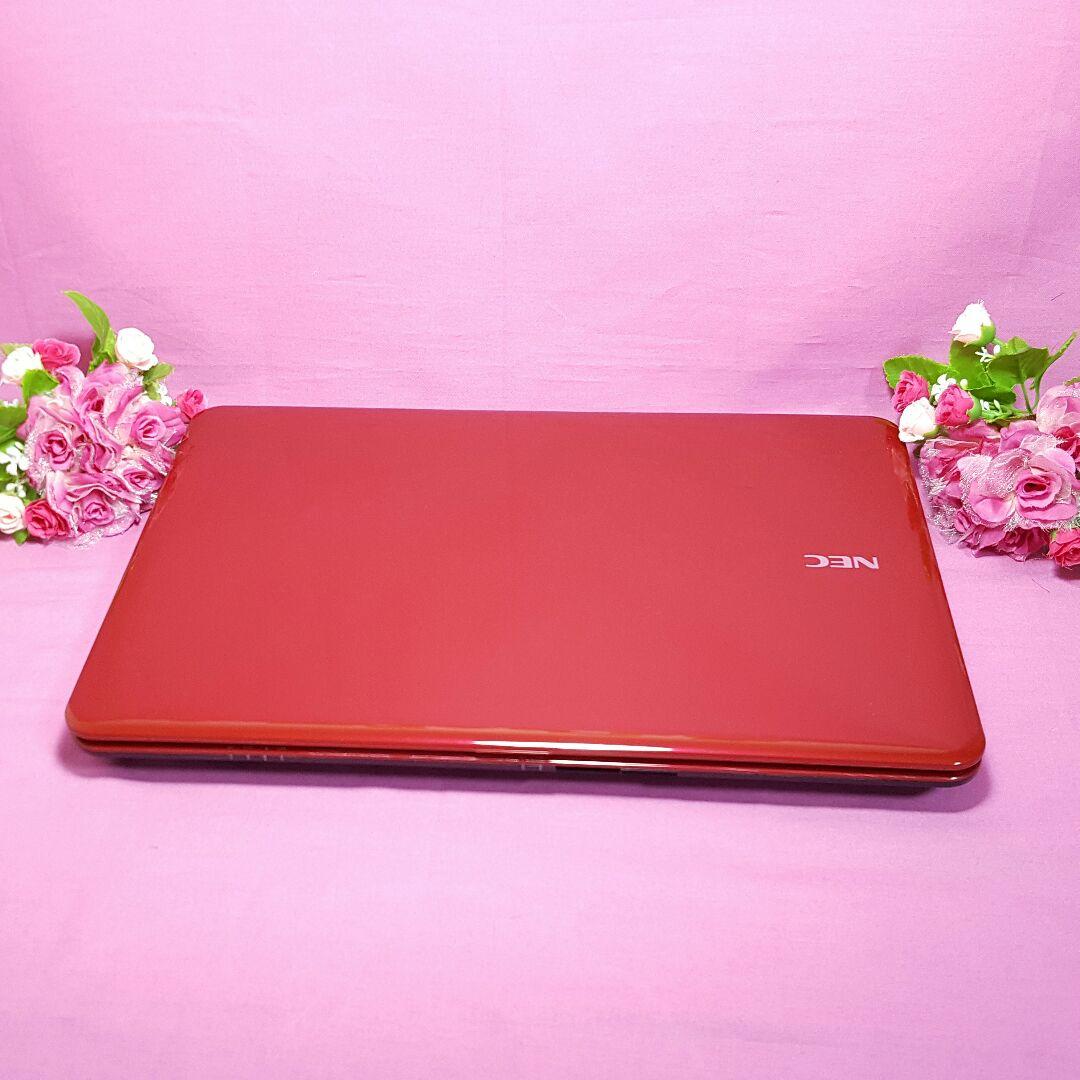 ♥レッドLaVie♥〘CORE-I3搭載&メモリ4G〙オフィス♢Wi-Fi