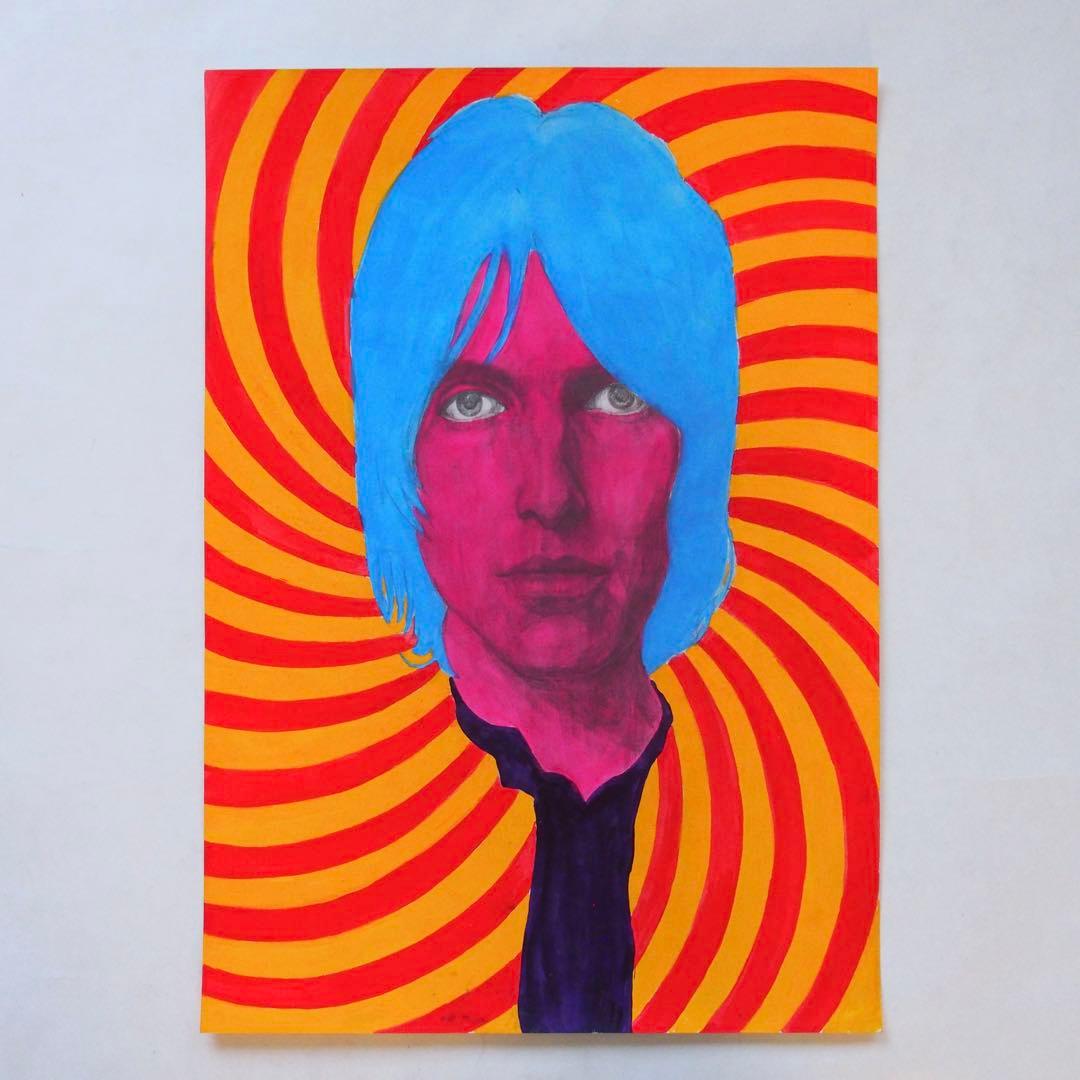 アクリル画 作品 リアム・ギャラガー Liam Gallagher OASIS