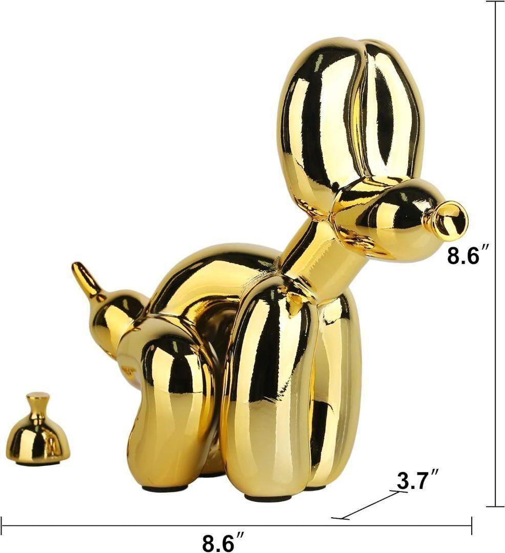 うんちバルーン犬の像樹脂彫刻家の装飾