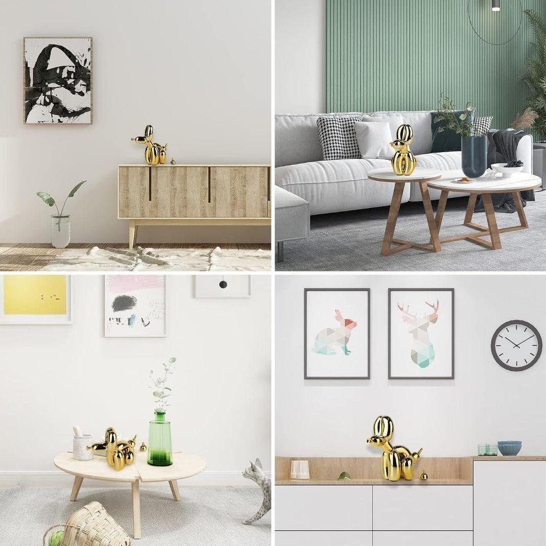 うんちバルーン犬の像樹脂彫刻家の装飾