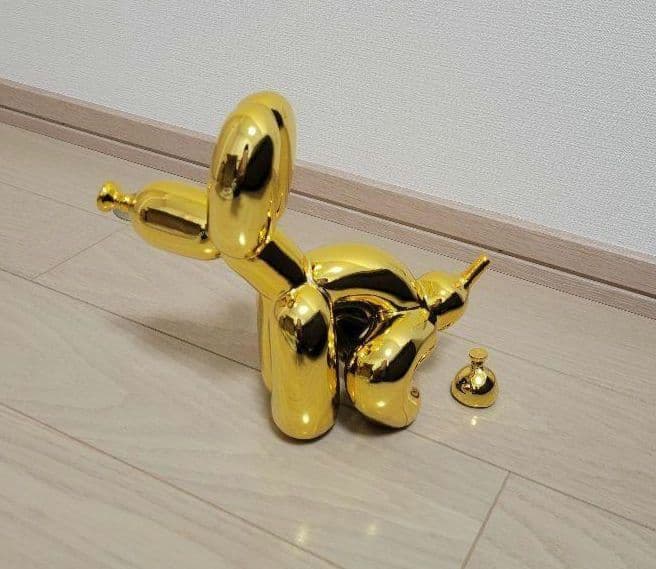 うんちバルーン犬の像樹脂彫刻家の装飾