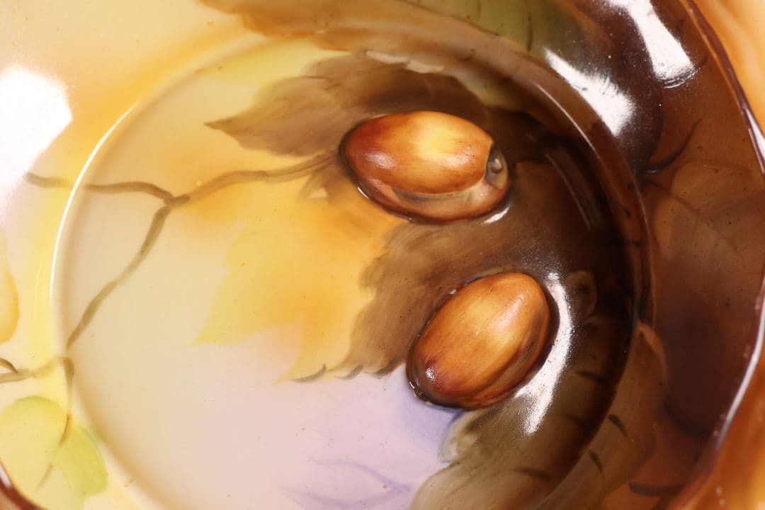 【CM291】オールドノリタケ 鉢 皿 19cm 1918年 ナッツ 陶磁器