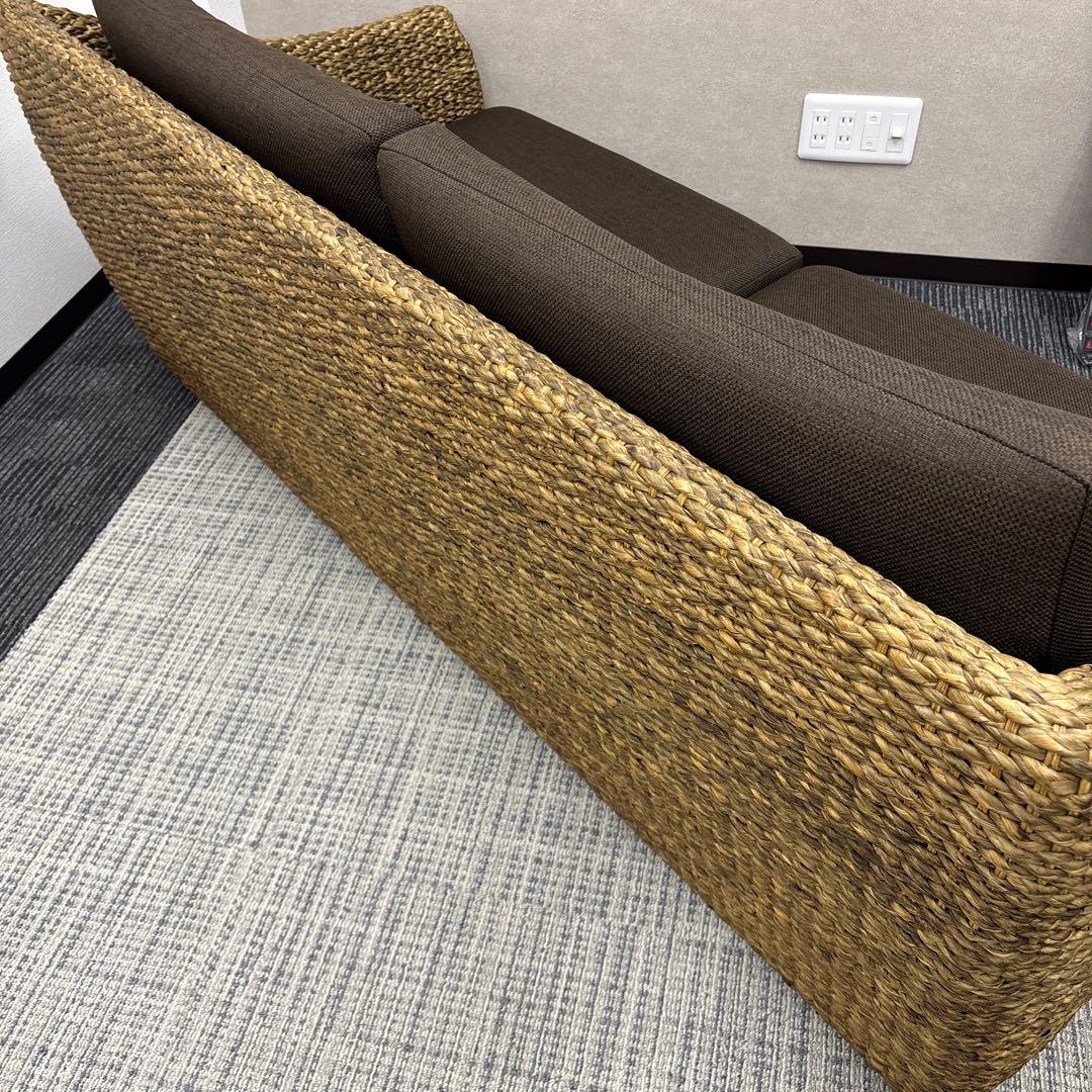 PERFORMAX ウォーターヒヤシンス ソファ3P 3人掛け　アジアンソファ