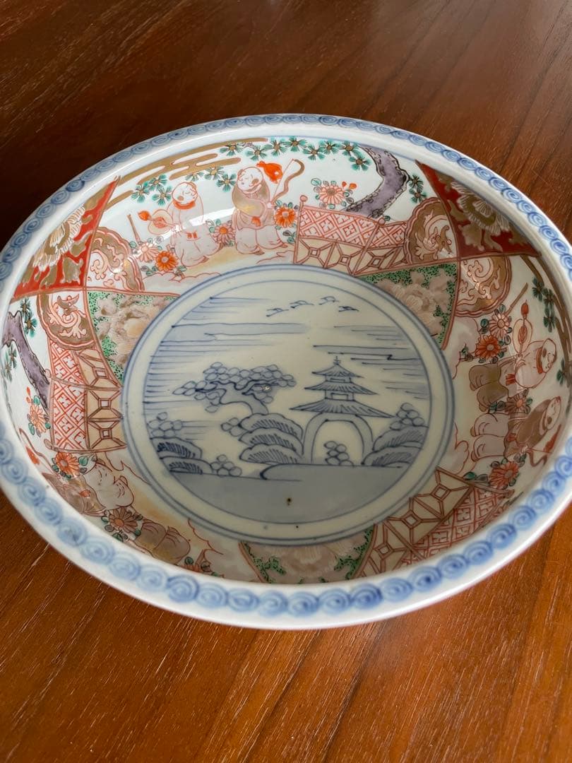 古伊万里 色絵 鉢 唐人