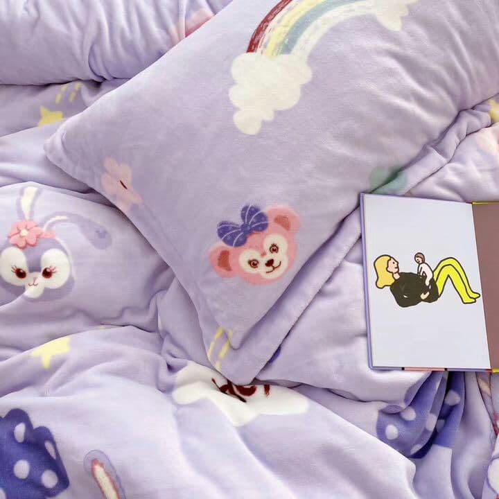 ?ステーラルちゃん?厚手暖かい可愛いベッド寝具掛け布団カバー3点、4点セット☆