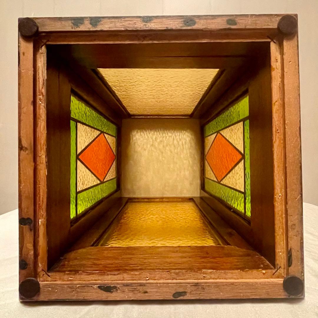 \"ヴィンテージ\" ステンドガラス照明カバー