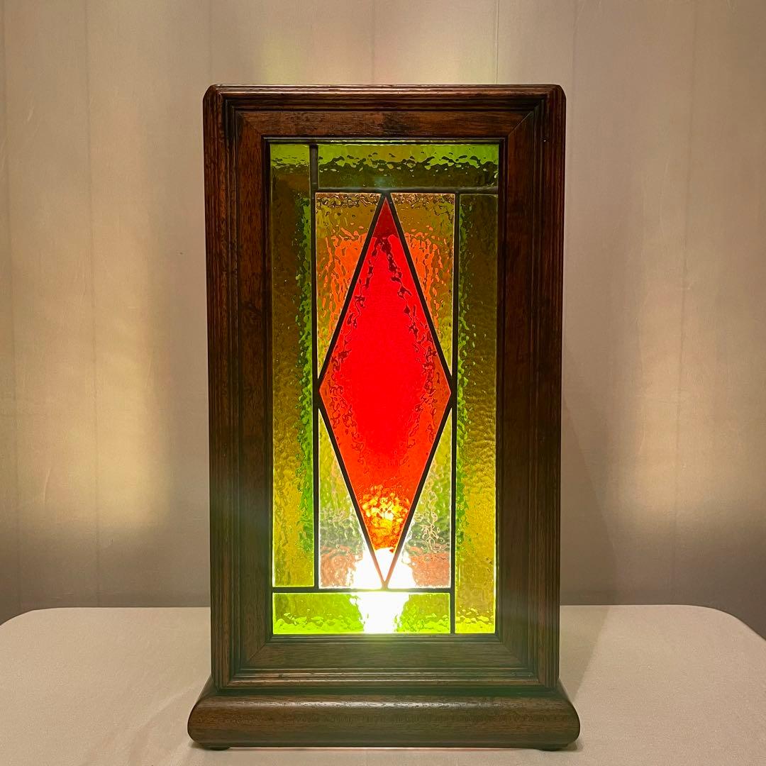 \"ヴィンテージ\" ステンドガラス照明カバー