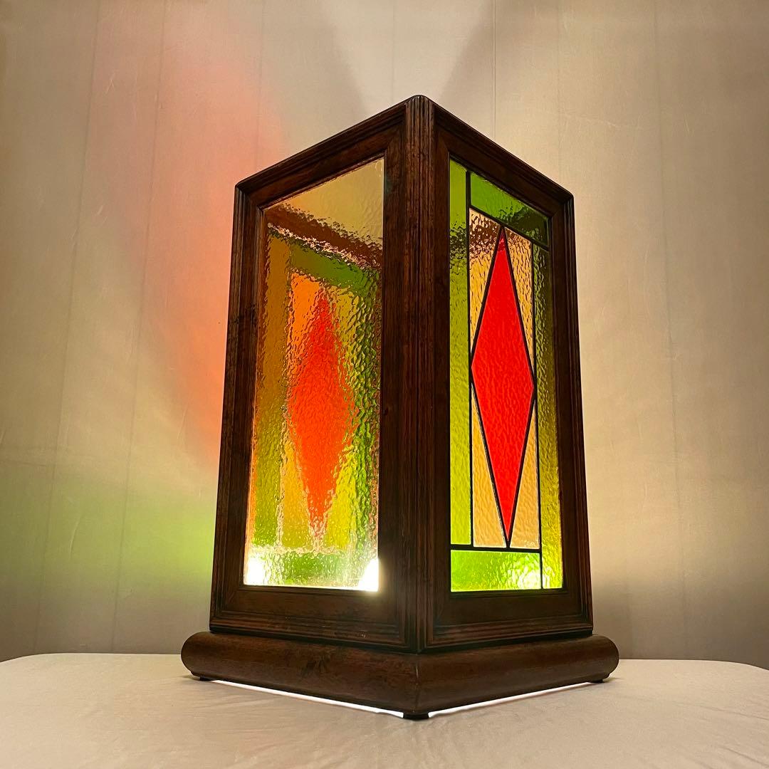 \"ヴィンテージ\" ステンドガラス照明カバー