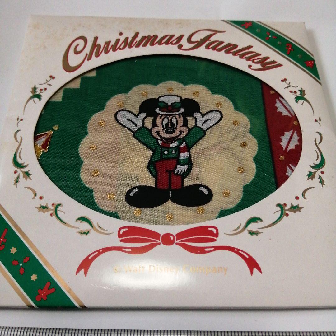 【レトロ】東京ディズニーランド クリスマスハンカチ 5枚セット