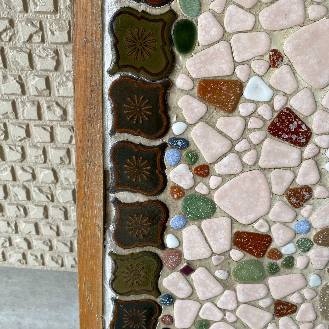 ストーブ台　薪ストーブ　タイル張り　古民家　昭和レトロ　b3