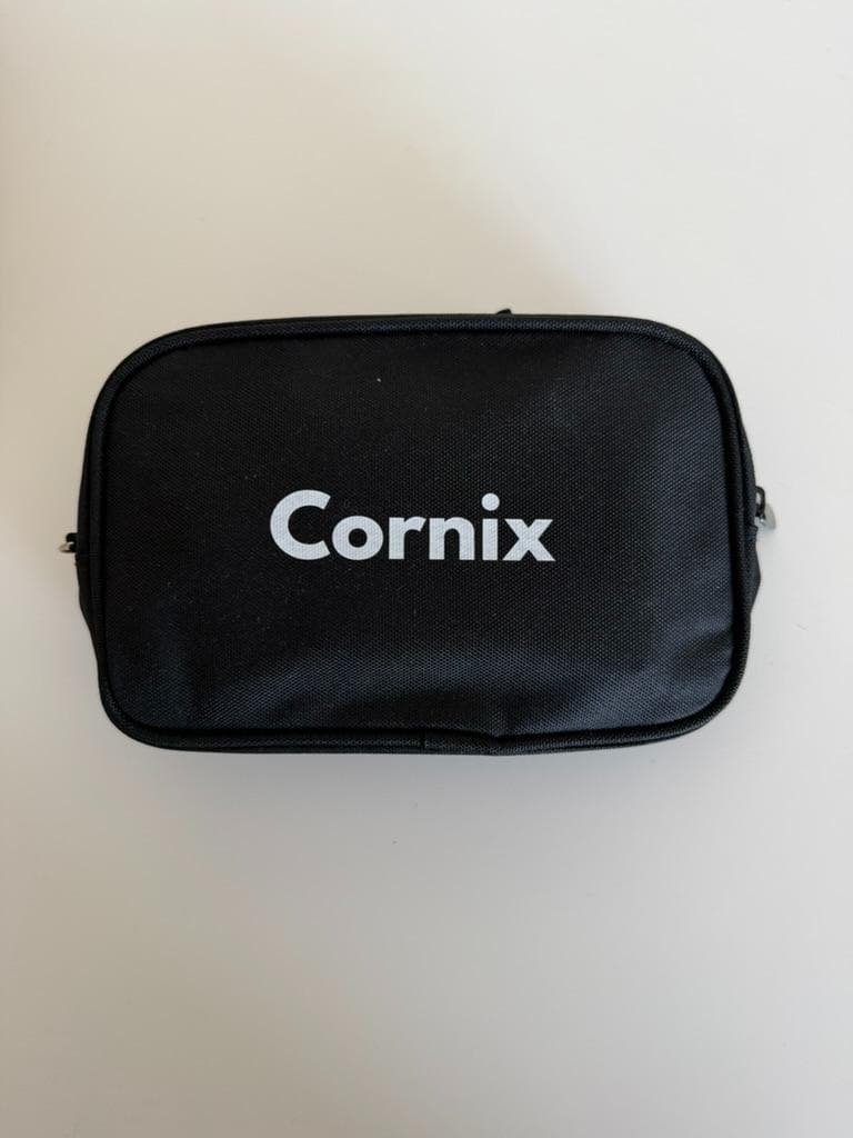[新品未使用] Cornix LP シルバー 分割無線キーボード ポーチ付き
