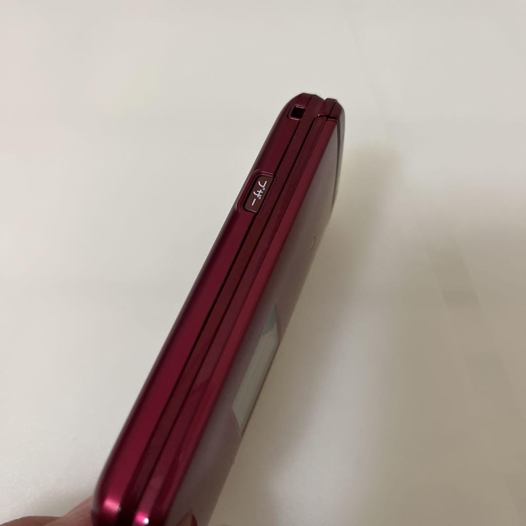 京セラ KYF43 かんたんケータイライト ガラケー レッド 赤