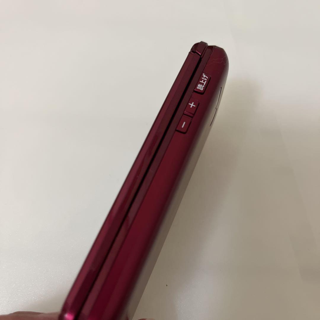 京セラ KYF43 かんたんケータイライト ガラケー レッド 赤