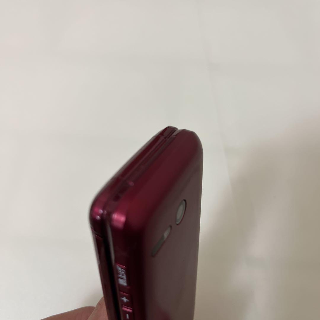 京セラ KYF43 かんたんケータイライト ガラケー レッド 赤