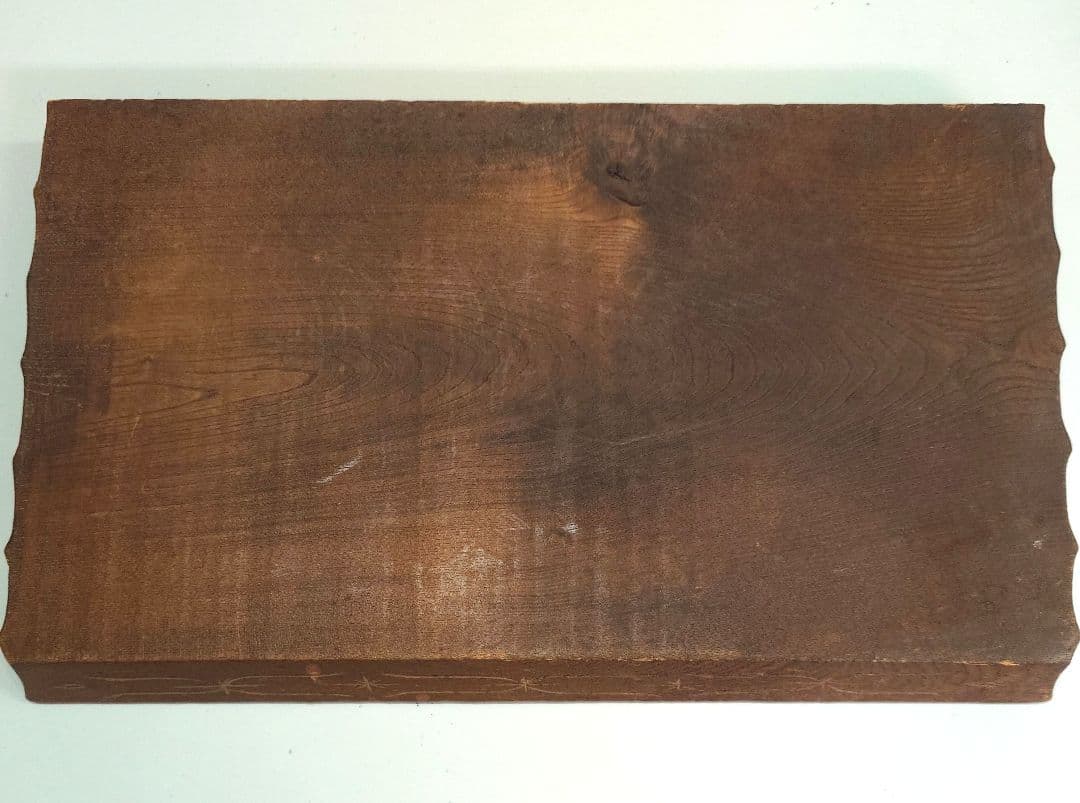 子熊親熊 木彫り 置き物