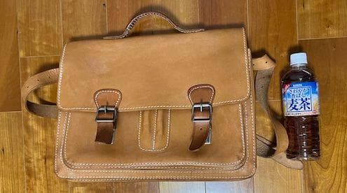 ルイタータッセン レザー ビジネスバッグ ダブルバックル