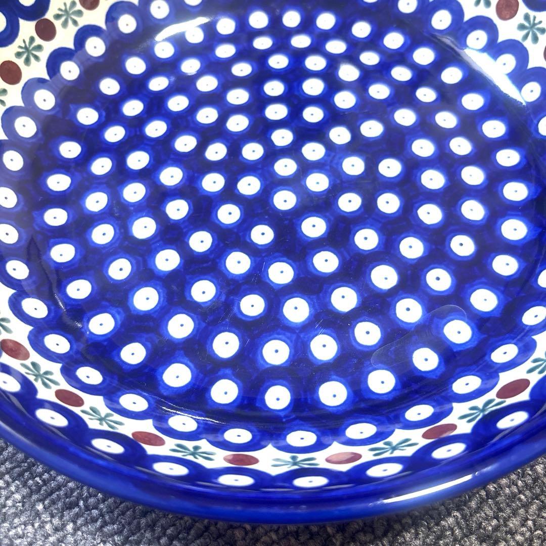 【本場現地購入】ポーランド食器＊伝統柄大皿2枚セット＊ポーリッシュポタリー未使用