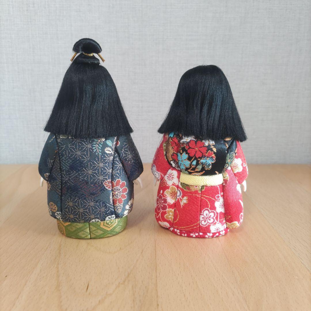 木目込人形　《豆市松》木目込み