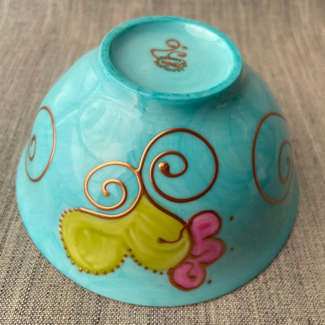 ソワジック フランス リモージュ シュガーボウル カフェオレボウル お茶碗 水色