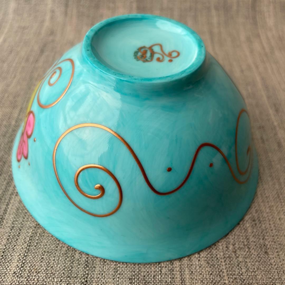 ソワジック フランス リモージュ シュガーボウル カフェオレボウル お茶碗 水色