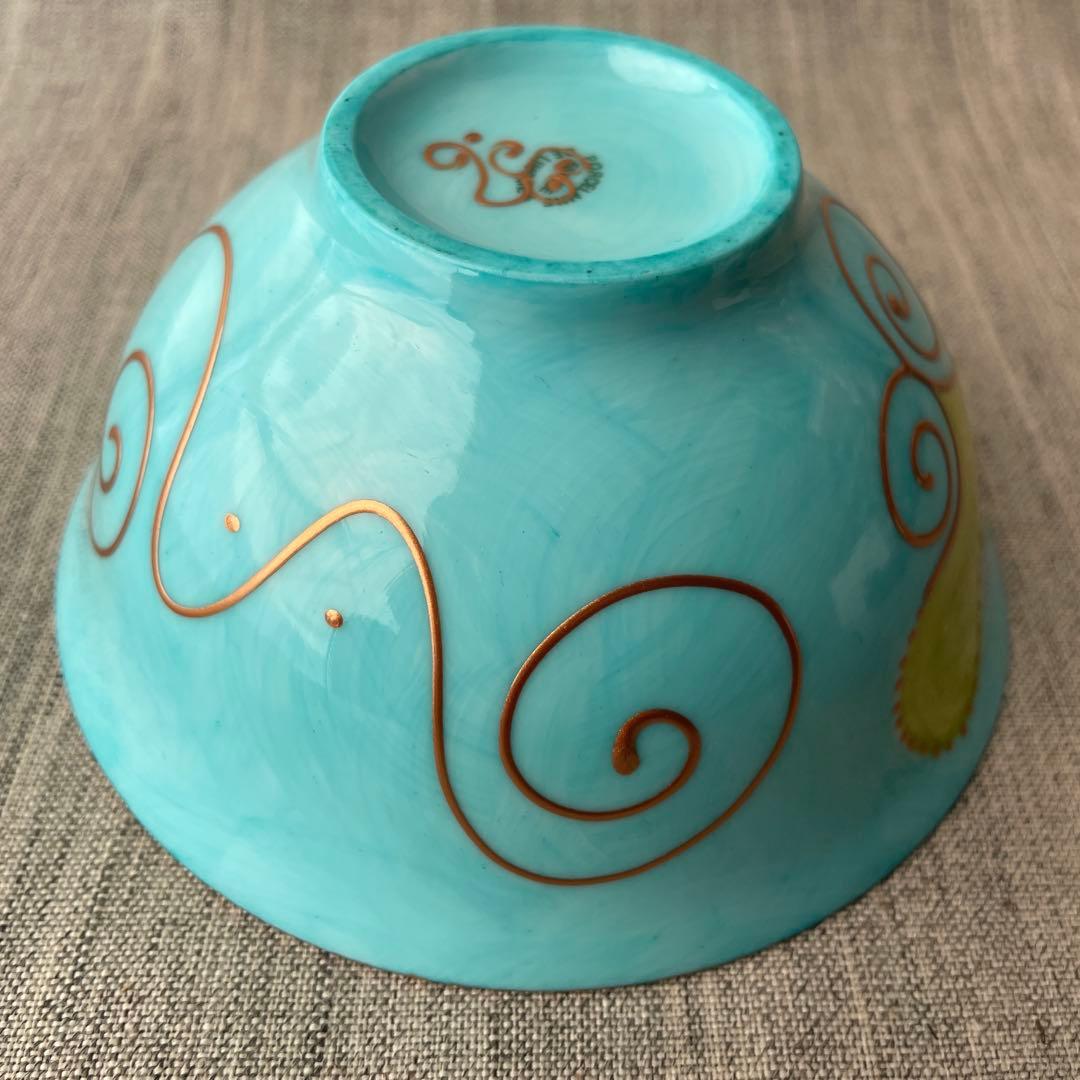 ソワジック フランス リモージュ シュガーボウル カフェオレボウル お茶碗 水色