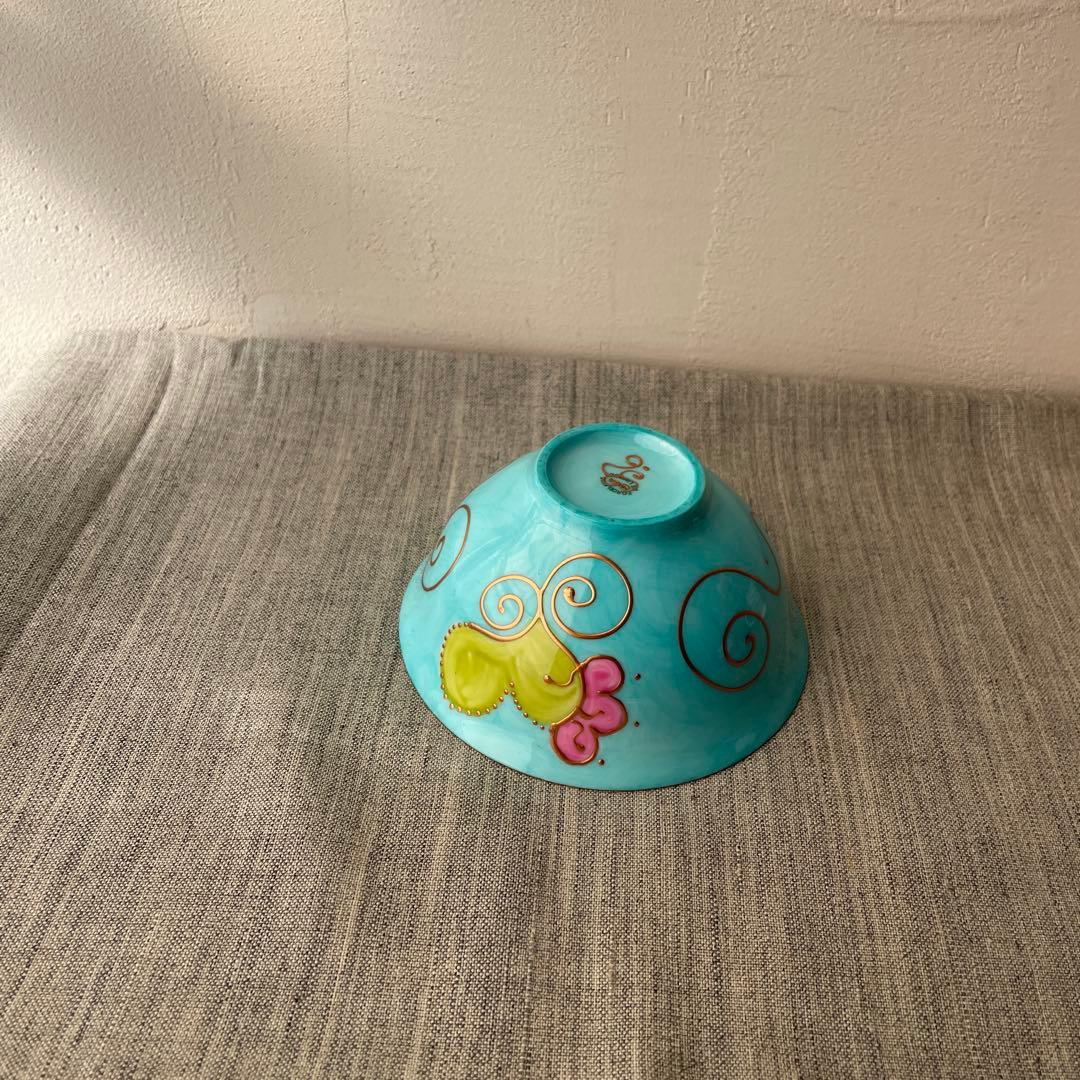 ソワジック フランス リモージュ シュガーボウル カフェオレボウル お茶碗 水色