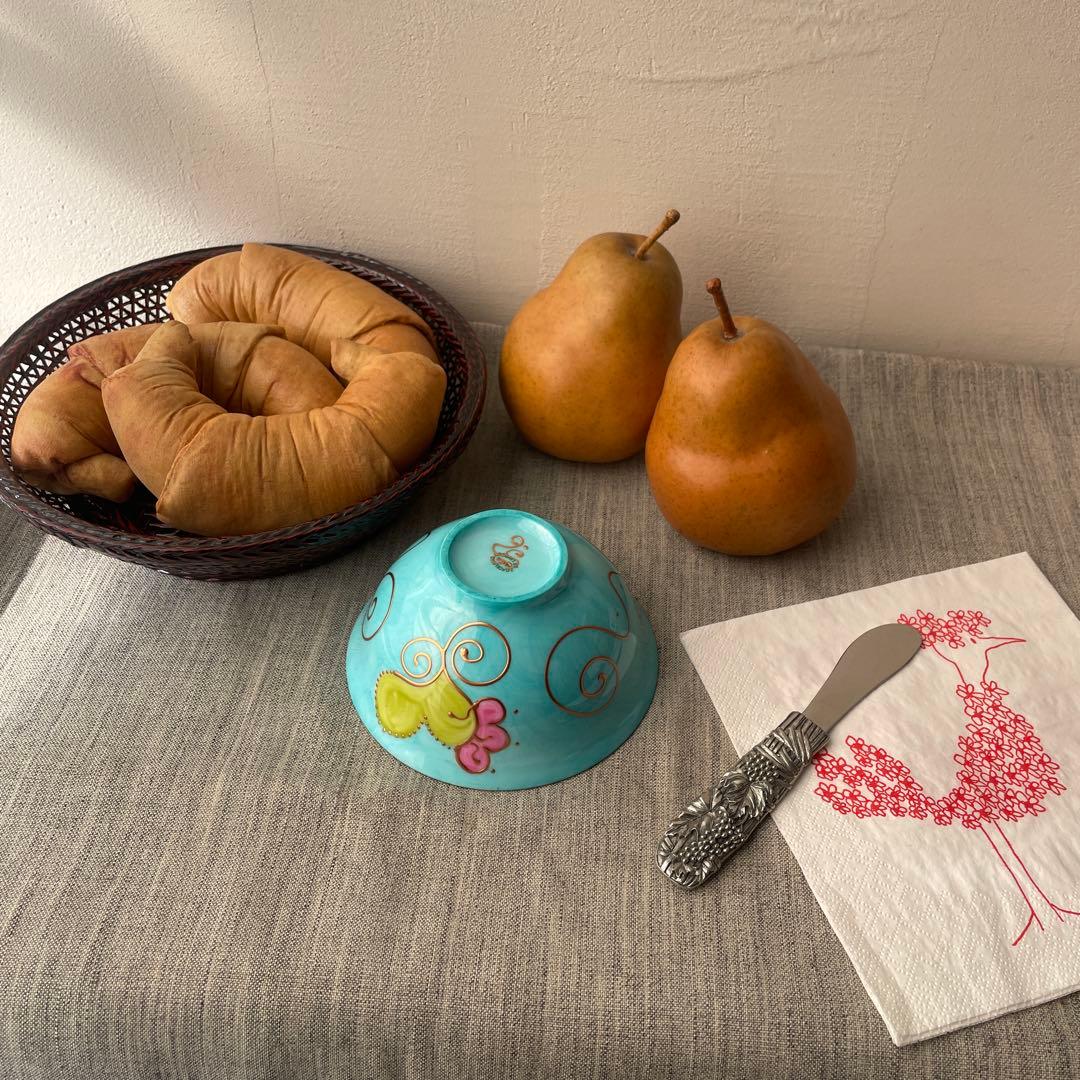 ソワジック フランス リモージュ シュガーボウル カフェオレボウル お茶碗 水色