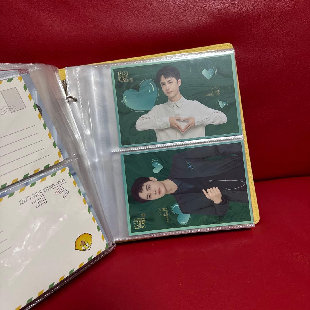 王一博ポストカード　100枚収納冊付き