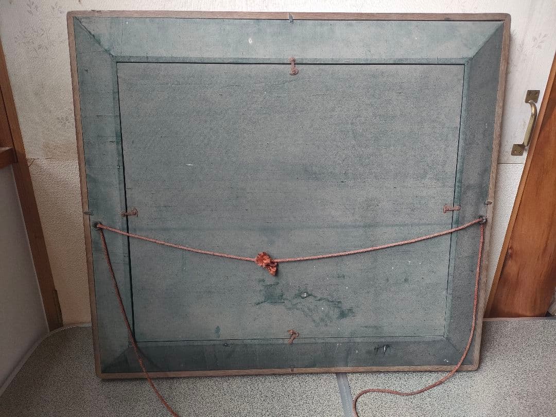 ★支那事変 陸軍大臣 賜 額装刺繍画 竹内栖鳳 恩賜記念品 軍事関係 額装品