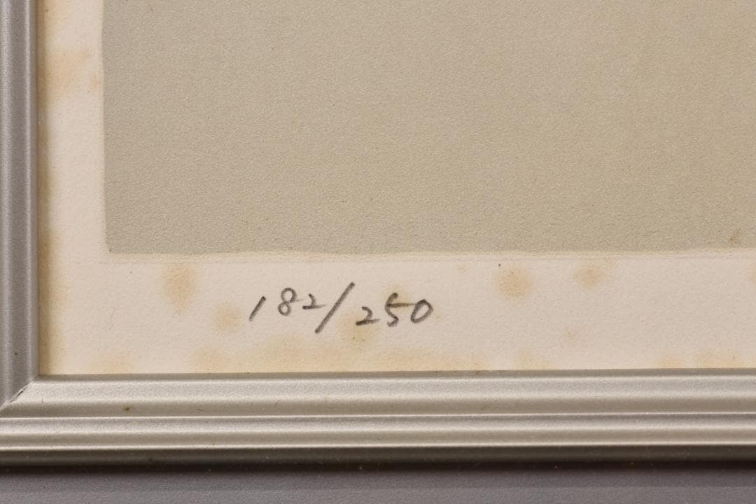 【真作】 上村松篁　丹頂 一対　182/250　タトウ付　木版画　絵画 額装 鶴