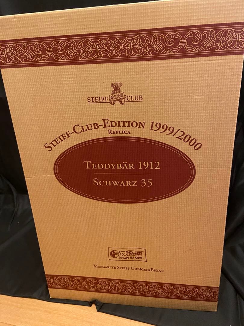 シュタイフ テディベア 1999 2000 クラブ レプリカ 1912 ブラック