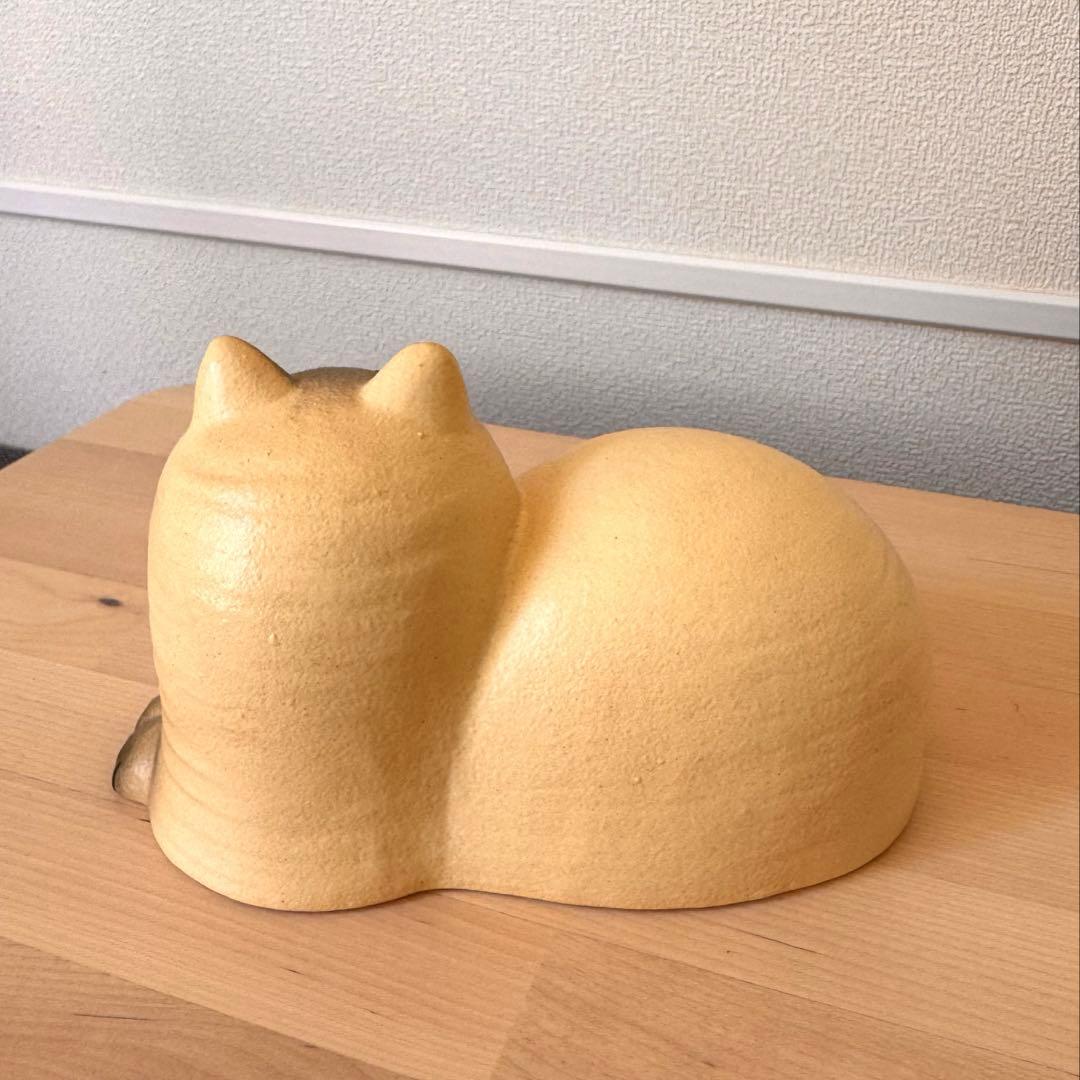 リサラーソン マイ maj ホワイト×グレー じゃまをする猫