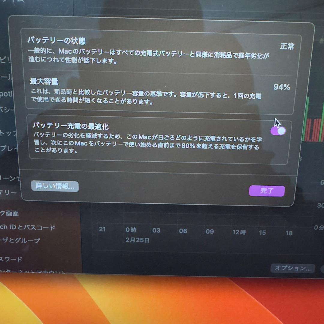 Macbook air M1 2020年モデル 8GB SSD256GB