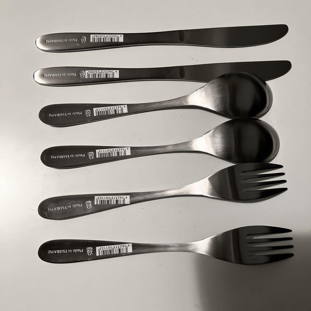 燕42点 ナイフ スプーン大 フォーク大各8 スプーン小 フォーク小 レスト各6