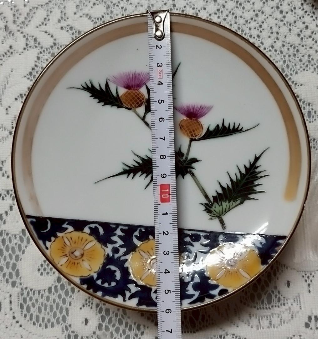 花柄陶器皿5枚セット